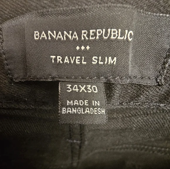 Banana Republic Men's Slim Travel Jean Black Wash - Picture 3 of 4